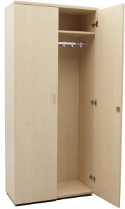 Holz-Kleiderschrank, 180x90x50 cm, Dekor in weiß, zerlegt