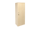 Holz-Kleider-Wäsche-Schrank mit Wertfach, 1-türig, 200x60x60 cm, Innenaufteilung 50/50, Ahorn-Dekor