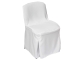 Stuhlhusse in weiß, waschbarf, für Konferenzstühle, Bankettstühle, Saalbestuhlung