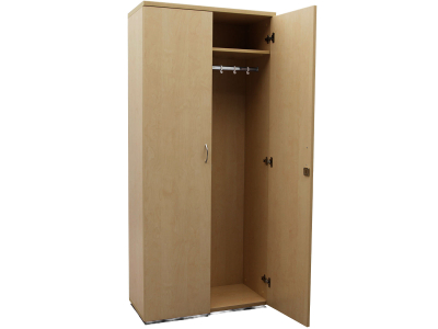 Holz-Kleider-Wäscheschrank, 180x90x50 cm,...