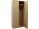 Holz-Kleider-Wäscheschrank, 180x90x50 cm, 2-türig, Ahorn-Dekor, Innenaufteilung 50/50, zerlegt