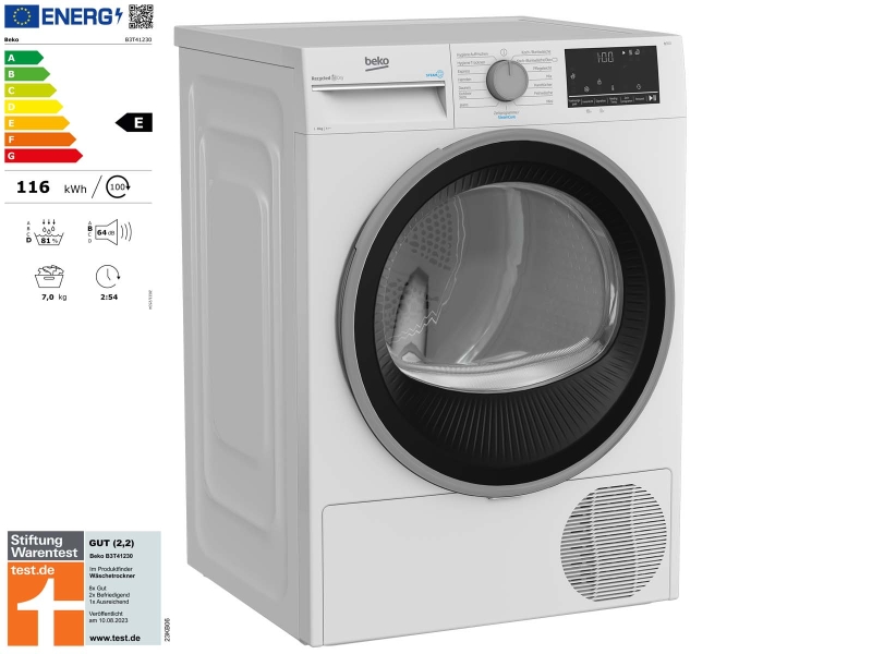 Wärmepumpentrockner, B3T41230 7 kg E