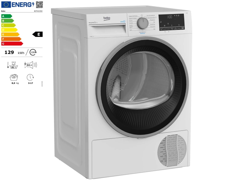 Wärmepumpentrockner, B3T422392 8 kg E