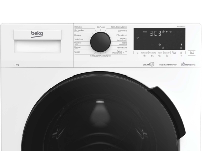 Waschautomat beko WMC91464ST1 weiss, 9 kg, 1400 U/min mit Aquastop