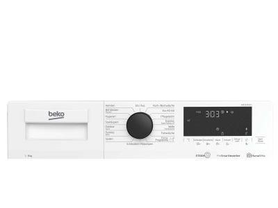 Waschautomat beko WMC91464ST1 weiss, 9 kg, 1400 U/min mit Aquastop