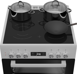 Elektro-Standherd beko FSM67320GWS Glaskeramikkochfeld (60-er)