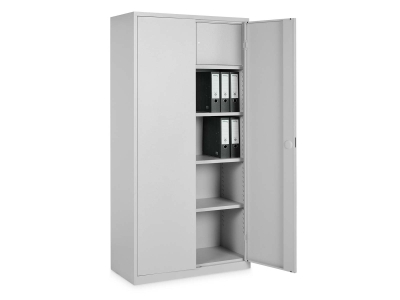 Stahl-Flügeltürenschrank mit Wertfach