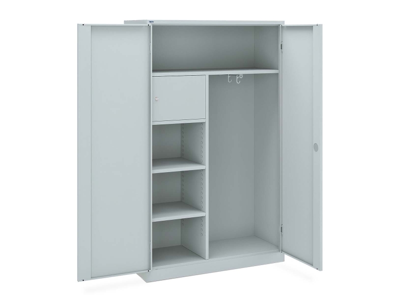 Stahl-Kleider-/Wäscheschrank_m.Wertfach 120 x 50 x 195 cm (BxTxH)