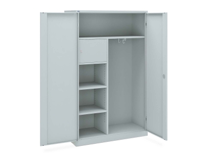 Stahl-Kleider-/Wäscheschrank_m.Wertfach 120 x 50 x...