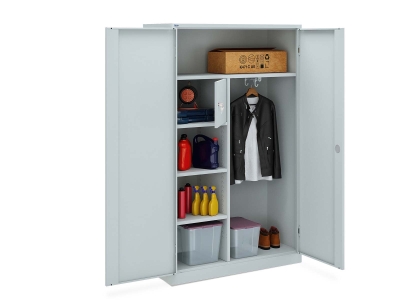 Stahl-Kleider-/Wäscheschrank_m.Wertfach 120 x 50 x...