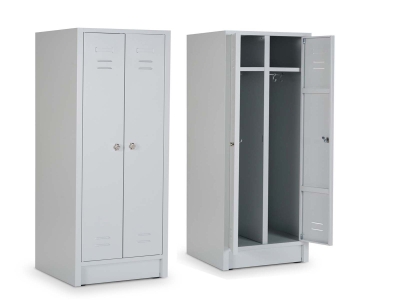 Stahl-Kleiderschrank, 2-türig zueinander...