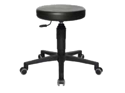 Arbeitshocker schwarz Kunstleder, TEC