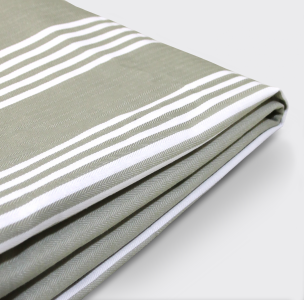 Matratzen-Schonbezug 90x200x12 cm, Baumwoll- Streifendrell