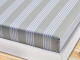 Matratzen-Schonbezug 90x200x12 cm, Baumwoll- Streifendrell