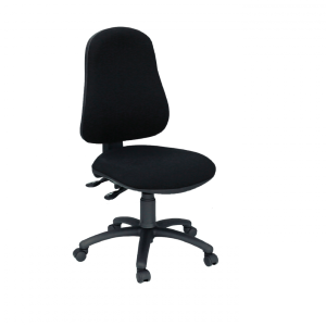 Bürodrehstuhl TS02 in schwarz, hohe Lehne,...