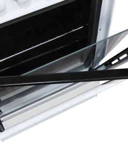 Elektro-Standherd Exquisit ECM 5-4.1 weiß mit Ceranfeld (50-er)