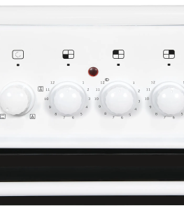 Elektro-Standherd Exquisit ECM 5-4.1 weiß mit Ceranfeld (50-er)