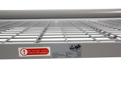 Sicherheits-Etagenbett 200 x 90 cm  Ø40 mm TÜV geprüft