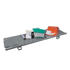 SÖHNGEN Erste-Hilfe Steh-Schrank mit Inhalt in orange, 30x20x200 cm