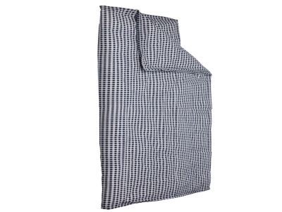 Bettdecken-Bezug 135x200 cm, Polycotton, blau/weiß...