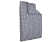 Bettdecken-Bezug 135x200 cm, Polycotton, blau/weiß bedruckt mit 10 mm  karo, waschbar