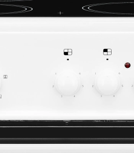 Elektro-Standherd Exquisit ECM 6-4 weiß mit Ceranfeld (60-er)
