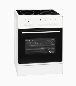 Elektro-Standherd Exquisit ECM 6-4 weiß mit Ceranfeld (60-er)