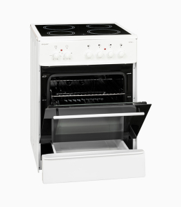 Elektro-Standherd Exquisit ECM 6-4 weiß mit Ceranfeld (60-er)