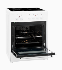 Elektro-Standherd Exquisit ECM 6-4 weiß mit Ceranfeld (60-er)