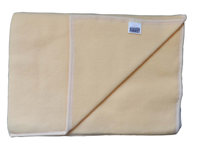 Brandschutzgeprüfte Wohndecke Kamel 140x200, nach DIN EN ISO 12952-1, Öko-Tex-Standard 100