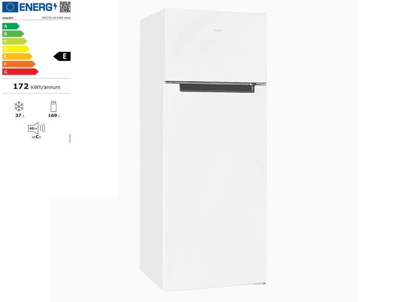 Kühl-Gefrierkombination KGC270-45-040E weiß