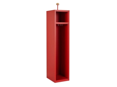 Feuerwehrschrank (1 Abteil) 50cm tief / Feuerrot