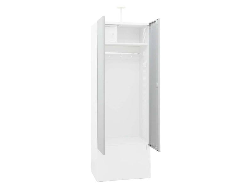 Türenset für Metallspind mit Sitzbank / Lichtgrau