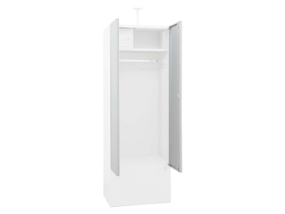 Türenset für Metallspind mit Sitzbank / Lichtgrau