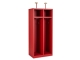 Feuerwehrschrank (2 Abteile) / Feuerrot