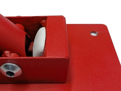 Klappbarer Helmhalter 22,5-19,0cm / RAL 3000 (Feuerrot)