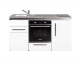 Konfigurierbare Miniküche mit Backofen, 160 × 90 × 60 cm