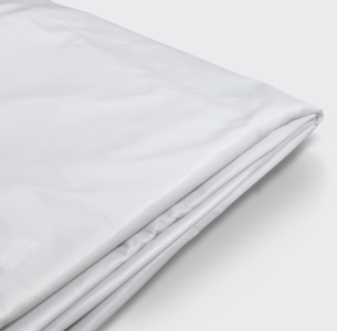 Matratzen-Nässeschutz-Bezug, brandschutzgeprüft Crib 5, 90x200x14 cm, weiß, 95°C, RV2-seitig