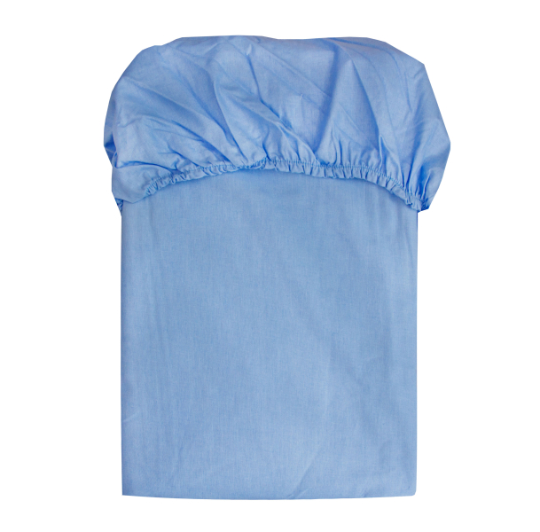 Spannbettlaken, 90/100x200, hellblau, 95°C