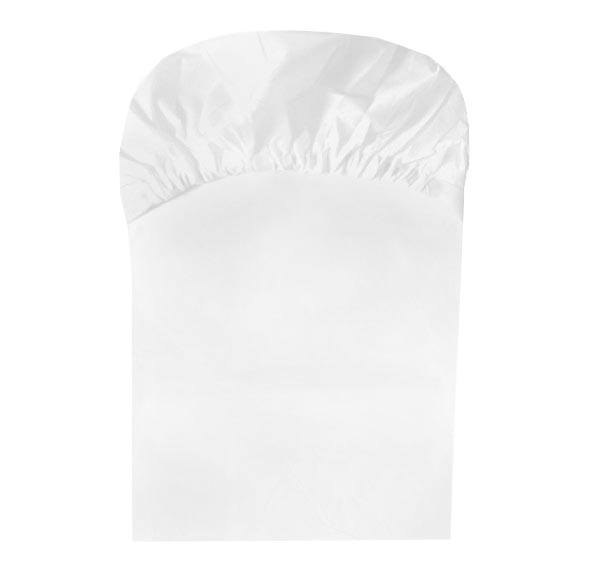 Linon Spannbettlaken, 100x200x20 cm, uni weiß