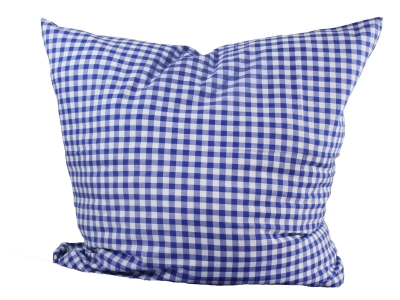 Kissen-Bezug 80x80 cm,  blau/weiß bedruckt mit 10...
