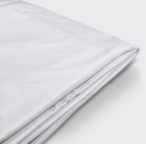 Kinder-Matratzen-Nässeschutz-Bezug, brandschutzgeprüft Crib 5, 70x140x6 cm, weiß, 95°C