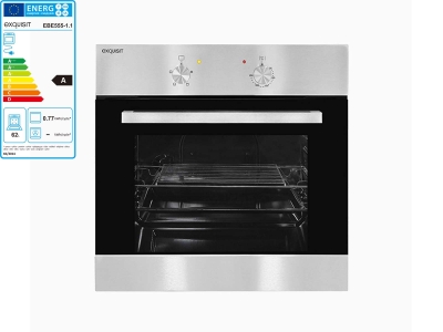 Einbaubackofen Inox EBE 555-1.1 62 l A
