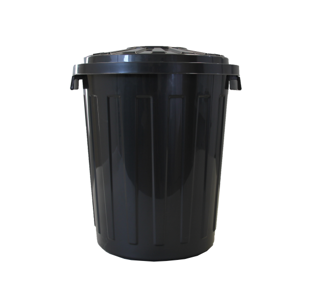 Abfall-Tonne mit Deckel, 23 Ltr. aus recyceltem Kunststoff