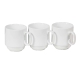 Kaffeebecher aus Hartglas, weiß, 28 cl