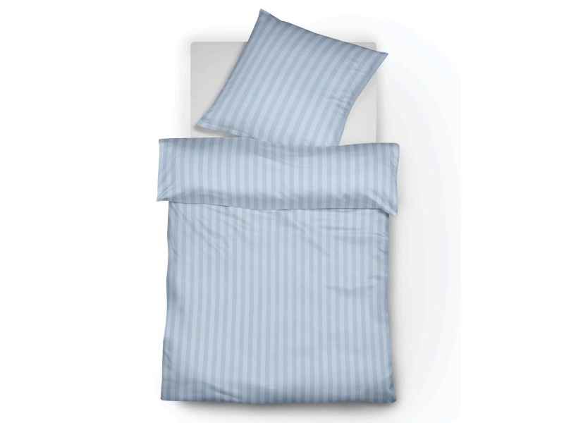 Bettwäsche-Blockstreifen 80x80/140x210 cm, TB203 in blau, HV