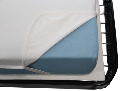 Nässeschutz-Auflage-Frottee 90x200 cm mit Eckgummi,...