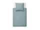 Bettwäsche 80x80/135x200 cm, HV, uni hellblau, 100% Baumwolle, waschbar, Öko-Tex-Standard 100