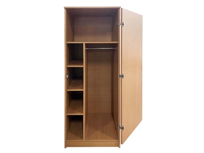 Holz Kleider-Wäsche-Schrank 180x60x50 (HxBxT),...