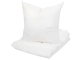 Bettwäsche-Set 80x80/135x200 cm, Brandschutz geprüft nach EN ISO 12952-2, uni weiß, HV, 95° C waschbar